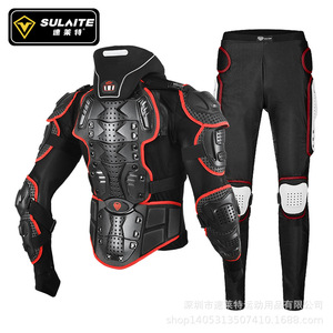 Conjunto de armadura de protección corporal completa para motociclismo con almohadillas para rodillas, codos, pecho y hombros para deportes de ciclismo todoterreno - Product Image 5