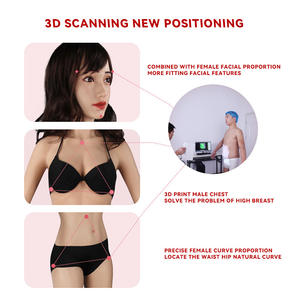 Female <b>Fake</b> Boobs Whole Body Suit <b>Breast</b> Forms With Head Huge Boob for Men Transvestite Crossdresser Drag Queen - Product Image 2