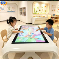 Juegos Interactivos para Niños con Pantalla Digital Android 14.0, Juguete de Pared con Pantalla Táctil Interactiva, Mesa Táctil para Niños, para Parques Infantiles