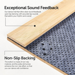 Plancher de danse portable en bambou personnalisé, pour toutes surfaces, avec sac de rangement, tapis de danse solide, danse <span class=keywords><strong>flamenco</strong></span> - Product Image 4