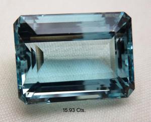 Natural 100% genuino tamaño libre Octágono forma facetada corte piedra preciosa suelta venta al por mayor aguamarina Natural de proveedor indio OEM - Product Image 3