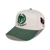 Gorra de Béisbol de 5 Paneles con Logotipo Personalizado, Bordado 3D en Relieve, Tela Herringbone, Venta al Por Mayor, Gorras Deportivas Unisex con Cierre a Presión