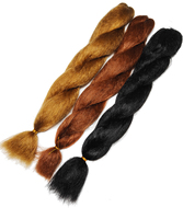 Extensions de cheveux synthétiques Yaki à trame unique, tresses au crochet Vixen Kinky Straight pour femmes noires