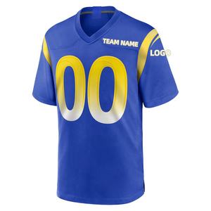 Nuevas Camisetas de Fútbol Americano Personalizadas al por Mayor 2026, Camisetas Deportivas Estilo Los Ángeles con Bordado del Nombre del Equipo, Fabricación Rápida para Tu Marca - Product Image 6