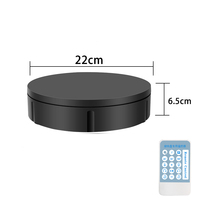 Support de présentation rotatif électrique de 22 cm, plateau tournant motorisé, plateau tournant pour modèles, alimenté par USB/batterie avec télécommande