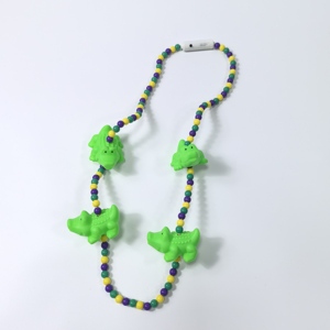 Collares de cuentas LED de cocodrilo al por mayor, decoraciones iluminadas verdes para el Día de San Patricio, para fiestas al aire libre y carnavales, recuerdos de fiesta - Product Image 1