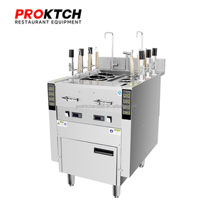 Cuiseur à pâtes et bouilloire à nouilles commercial CE à levage automatique, 6 paniers, en acier inoxydable, haute puissance, avec panneau <span class=keywords><strong>de</strong></span> commande intelligent et indépendant - Product Image 5