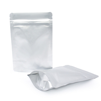 Sachet Doypack Brillant Argenté en Aluminium avec Fermeture Ziplock, Scellable à Chaud, Stratifié, pour Biscuits, Cookies et Bonbons