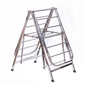 Fourniture d'usine Étagère à linge pliable Séchoir à linge en acier inoxydable Étendoir à linge - Product Image 5