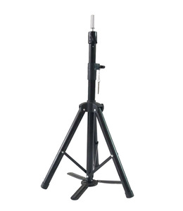 Trípode Ajustable de Alta Resistencia para Cabeza de Maniquí, Color Negro, con Gancho y Base Antideslizante para Peinado de Pelucas - Product Image 1