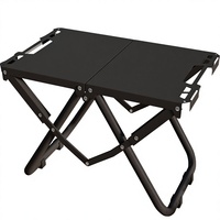 Table de camping pliante multi-niveaux légère de style randonnée tactique, portable, ultra-légère, rectangulaire, Chine