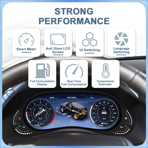 หน้าปัดดิจิตอล NaviHua ขนาด 12.3 นิ้ว จอ LCD แบบ Virtual Cockpit สำหรับ Nissan Patrol Y62 ชุดอัพเกรด - Product Image 4