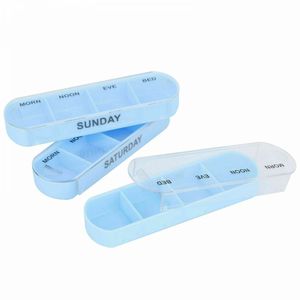 7-Day Large Rectangle Plastic Pill Box Classic Design Medicine Tablet Dispenser and <strong>Organiser</strong> PP Material Medical Kit - Product Image 5