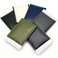 Sacs d'expédition en mousse de polyuréthane vert olive mat, personnalisables avec logo imprimé, rembourrés, recyclables, résistants aux chocs, enveloppes à bulles pour