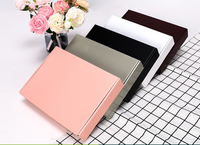 Boîtes en papier kraft recyclables de luxe avec logo personnalisé, emballage rigide pliable pour chaussures, bijoux, café, gaufrage, fermeture magnétique