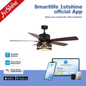 1Stshine Plafondventilator Zitkamer 52 Inch Europese Stijl 6 Snelheden Afstandsbediening Plafondventilatoren - Product Image 6