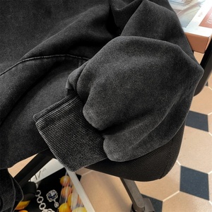 Sudadera con Capucha Estilo Vintage Lavada de la Marca Americana High Street para Hombre, Otoño e Invierno, Chaqueta Holgada Retro de Moda - Product Image 4