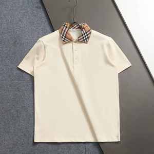 Camiseta de Manga Corta para Hombre, Estilo Casual, Corte Ajustado, 100% Algodón Transpirable, con Bordado en Lona de Color, para Dropshipping - Product Image 1