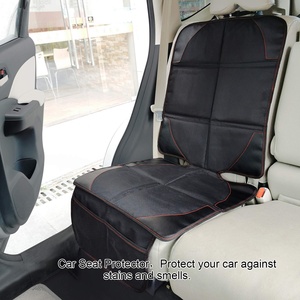 Seat Protector Single Seat Cover <b>Car</b> Seat Protector with Non-slip Backing Mesh Pockets - Product Image 2