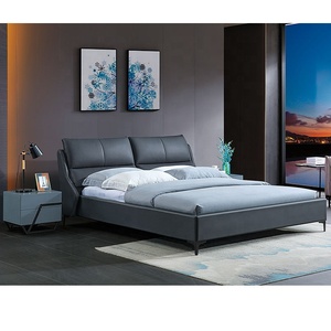 Cadre <span class=keywords><strong>de</strong></span> <span class=keywords><strong>Lit</strong></span> <span class=keywords><strong>de</strong></span> luxe en cuir synthétique véritable, tête <span class=keywords><strong>de</strong></span> <span class=keywords><strong>Lit</strong></span> souple, plate-forme rembourrée, <span class=keywords><strong>Lit</strong></span>-<span class=keywords><strong>Lit</strong></span>, sans bruit, <span class=keywords><strong>lattes</strong></span> <span class=keywords><strong>de</strong></span> <span class=keywords><strong>bois</strong></span> durables - Product Image 2
