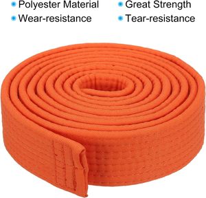 Cintura Colorata PATIKIL per Taekwondo in Poliestere, Cintura per Arti Marziali BJJ, Judo, Karate per Allenatori, Insegnamento e Pratica - Product Image 3