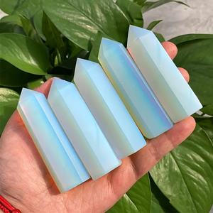 หินคริสตัลทรงหอคอยซิทรินโอปาไลต์ขัดเงาสไตล์โบฮีเมียนขายส่ง สำหรับตกแต่งบ้านอย่างมีเอกลักษณ์และเป็นของขวัญวันหยุด - Product Image 6