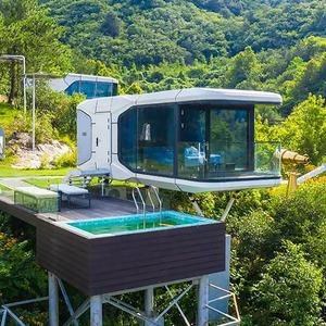 Lit et petit-déjeuner en capsule spatiale sur le sommet de la montagne, insonorisé, isolation thermique, caractéristique, piscine mobile, lit et petit-déjeuner au sol - Product Image 1