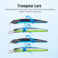 Leurre de pêche Kingdom Minnow 80/95/105mm, design de contrepoids magnétique de haute qualité, appât artificiel coulant pour la pêche à la truite, en vente
