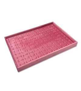 Wholesale Custom Logo Soft Pink Velvet Jewelry Display Trays for <b>Ring</b> Earrings <b>Necklace</b> - Product Image 2