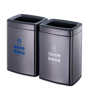 12L 60l stainless steel recycle bin Outdoor Trash container compost bin
