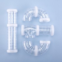 Kit de labyrinthe tunnel en plastique DIY pour hamsters, jouet et lit pour petits animaux, idéal pour les hamsters nains et les hamsters syriens