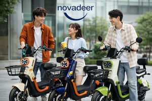 Trottinette électrique à deux roues Novadeer <span class=keywords><strong>Kiwo</strong></span> Style Sk8, vélo électrique intelligent numérique 48V pour adultes, cadre en acier haute teneur en carbone à 3 vitesses - Product Image 6