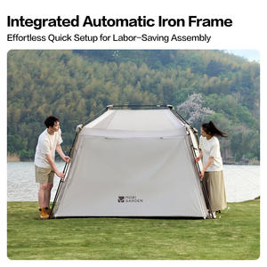 Mobi Garden Holiday Mountain House 5.9 Lite Tente de camping automatique 2 en 1 avec auvent occultant, installation rapide, abri extérieur - Product Image 3