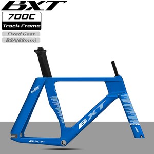 BXT TRC-195 de <span class=keywords><strong>piste</strong></span> 2025 T1000 cadre de vélo de <span class=keywords><strong>piste</strong></span> en Fiber de carbone <span class=keywords><strong>piste</strong></span> à engrenage fixe cadre de vélo de route fourche tige de selle casque - Product Image 1