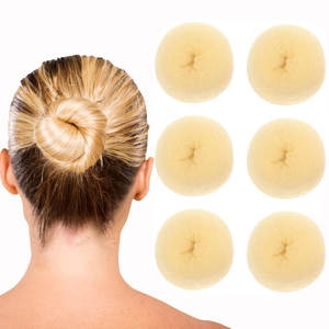 6 قطع من أدوات تصفيف الشعر النايلون لعمل كعكة الشعر للأطفال، مناسبة للباليه وتسريحات الشعر، أداة احترافية لصالونات التجميل - Product Image 3