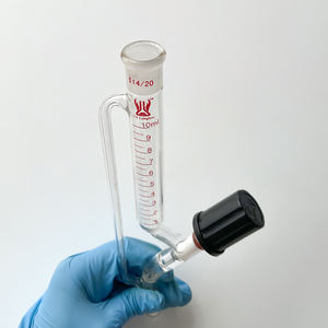 25-250ml vidro borosilicato graduado laboratório funil pressão constante equalização soltando parafuso tipo torneira funis - Product Image 5