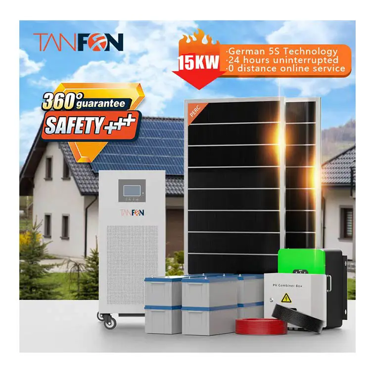 Hệ Thống Tấm Chắn Nắng 15kw Máy Phát Điện 10000W Hệ Thống Tấm Solor 220 Volt Năng Lượng Mặt Trời Cho Gia Đình