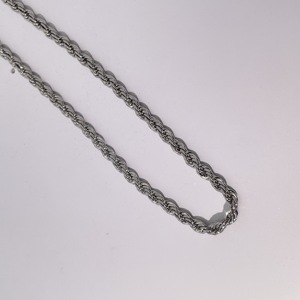 Tianyu Gems 925 <b>Sterling</b> <b>Silver</b> <b>Rope</b> <b>Chain</b> Necklace - Versatile Classic Unisex Simple Necklace Jewelry - Product Image 3