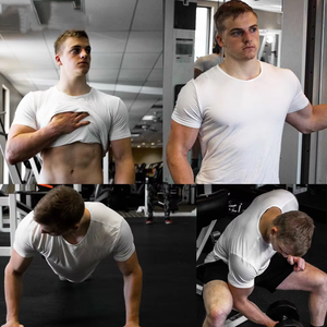 T-shirt d'été personnalisé pour <span class=keywords><strong>homme</strong></span>, en bambou certifié, teint en fil, tissé, écologique, rafraîchissant, respirant, séchage rapide, coupe ample, vente en gros - Product Image 2
