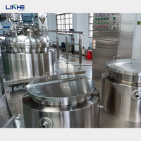 Réservoir de mélange chauffant sous vide en acier inoxydable, capacité de 50 à 5000 L, mélangeur de pâte, de crème, de cosmétiques, de lotion, de shampoing, de nettoyant