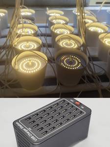 Sạc USB 30 Cổng 150W 30A Máy Tính Để Bàn Trạm Sạc Tường Sạc Power Adapter Đen ABS + Đồng 100-240V Đầu Vào 1 Năm Bảo Hành - Product Image 4