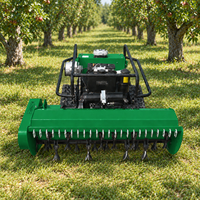 Tondeuse à chenilles télécommandée tout-terrain CE GQ1000A avec 60 lames broyeuses diesel pour l'élimination de l'herbe, des broussailles et des petits arbres