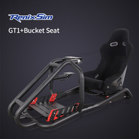 Cockpit de simulation de course RenixSim en acier, simulateur de conduite personnel, machine de jeu à monter soi-même à domicile, support de siège