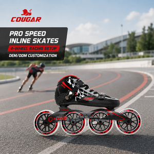 COUGAR Patins à Roues Alignées Professionnels Patinage en Ligne Fibre de Carbone Patins de Vitesse pour Hommes et Femmes Adultes - Product Image 1