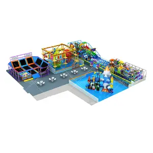 Большое приключенческое коммерческое оборудование для мягкой игровой площадки детская крытая игровая площадка для торгового центра