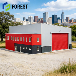 Bâtiment en acier préfabriqué économique pour l'Europe avec panneaux EPS, entrepôt métallique pour la distribution au Canada et au Texas - Product Image 1