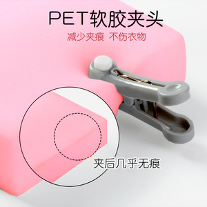 Soft Rubber Clothes Drying <b>Clips</b> Pet Material Windproof No Mark Home Use Sock <b>Clip</b> Multi Functional Plastic Clothes Pin - Product Image 2