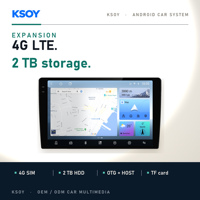 KSOY Android Radio Car Stereo Car Android Screen 10 Inch Radio GPS Navigation Bluetooth Multimedia Player