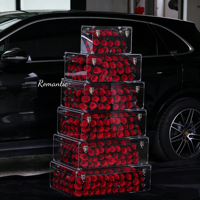 Aktiv für Ewige Blumen: Natürliche Frische Rose Weihnachtsgeschenkset - Eventdekoration, Langlebig für 3-5 Jahre