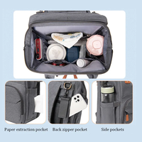 2024 USB momie sac grande capacité pliable bébé lit sac à dos sac à couches avec station à langer pratique